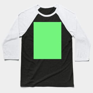 Neon Bright Green Color Solid Design Baseball T-Shirt